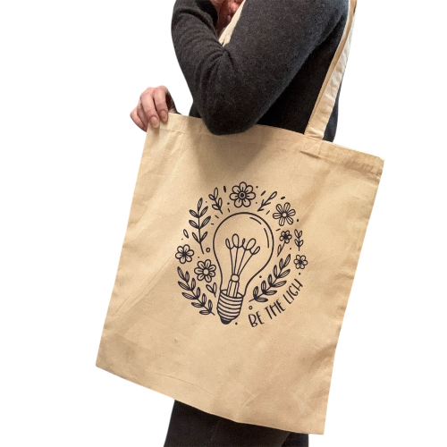 Shopper in cotone Be the Light - immagine 2