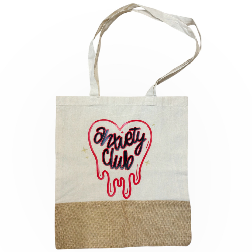 Shopper in cotone e juta Anxiety Club