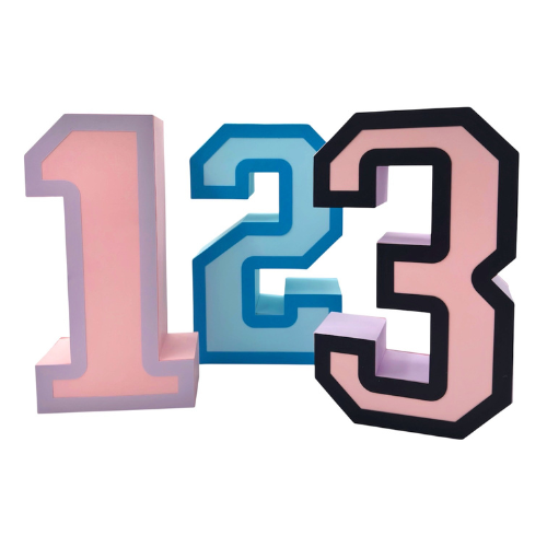 Numeri 3D personalizzabili