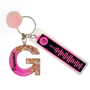 Portachiavi SPOTIFY pink - PERSONALIZZABILE